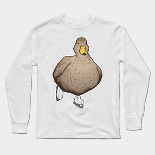 Duck Ice skating Ice skates Long Sleeve T-Shirt